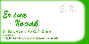 erina novak business card